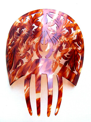 Spanish mantilla comb faux tortoiseshell hair accessory | eBay display picture 1