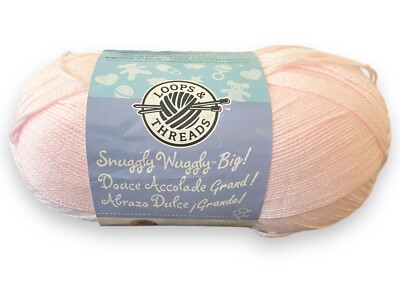 SNUGGLY WUGGLY BIG ! in PINK by Loops & Threads 1263yds 14oz Acrylic Powder Pink
