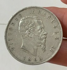 260) Regno Vittorio Emanuele II (1861-1878) 5 Lire 1865 Napoli 
