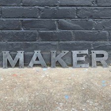 Raw Metal Letters - House Address - Nursery Baby Name - Family Wall Art