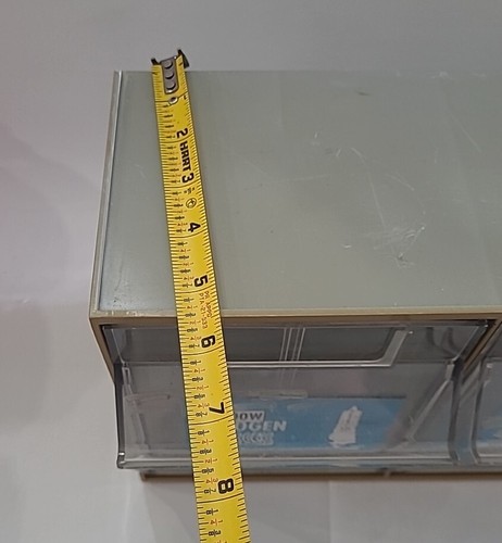 Pattumiera Organizer Ricambi Vintage 4 Cassetti Estraibili Abco Lampadina Alogena Espositore ⬇ - Foto 18 di 24