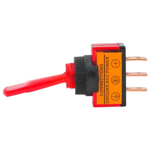 On-Off LED Toggle Switch Illuminated SPST 12V 12mm Panel Car Marine Light Boat - Picture 10 of 16