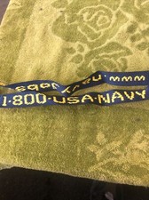 US NAVY Lanyard Solid Key Chain Blue Yellow New