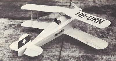 Riesig 1/4 Maßstab Bucker Jungmann BU-131 Doppeldecker Plans, Schablonen,