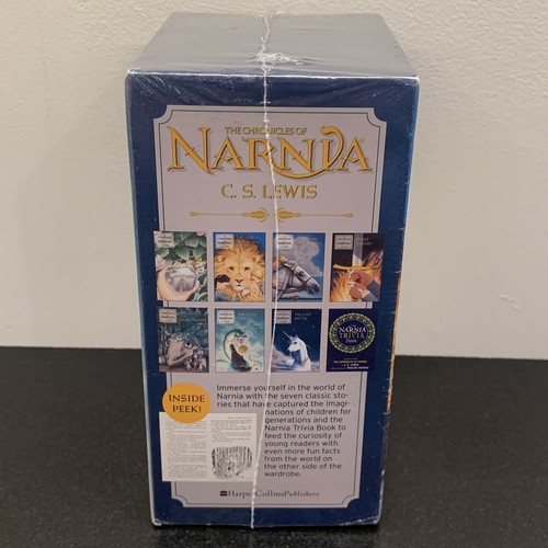 The Chronicles of Narnia 8 Book Box Set C.S. Lewis NEW Paperback Books + Trivia - Picture 4 of 6