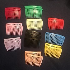 VINTAGE AUTHENITIC 80s HAIR COMBS LOT- MULTIPLE COLORS Lot C