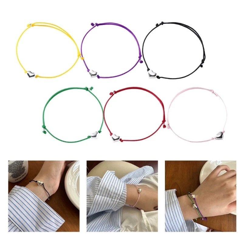 Mother s Day Parent child Matching Color Bracelets Heart