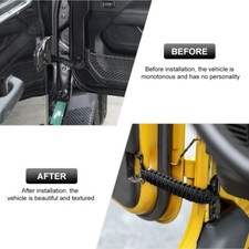 2x Black Auto Door Limit Strap Bandage Rope For Jeep Wrangler Tj Jk 1997 Parts