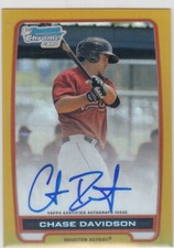 Chase Davidson Bowman Chrome 2012 Gold Refractor /50 Auto