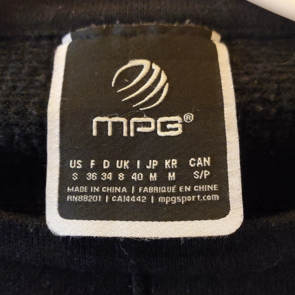 MPG Athletic Pullover Sweatshirt Womens Small Black Stretch Activewear - Image 3 of 4
