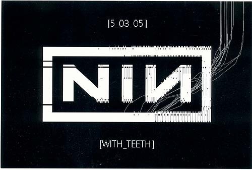 Nine Inch Nails - With Teeth / Live RARE promo postcard + collectible card 2005 - Picture 1 of 3