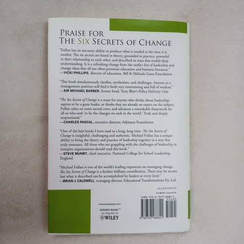 The Six Secrets of Change Hardcover Book by Michael Fullan - Picture 4 of 4