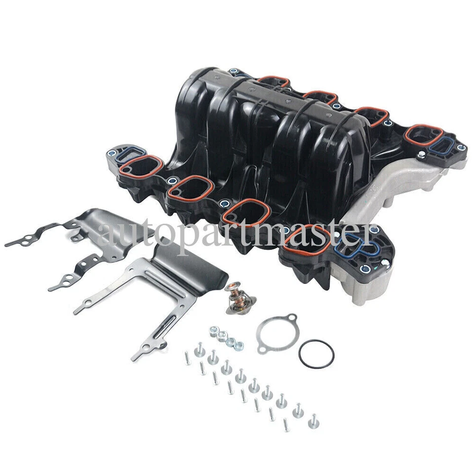 Intake Manifold w/ Thermostat Gaskets for Ford Crown Victoria Lincoln Town Car - Image 4 of 4