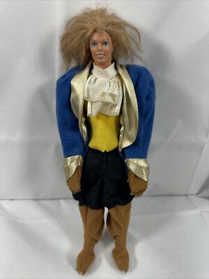 1991 Disney The Beast Prince Adam Transforming Doll Beauty & Beast Mattel 6/1