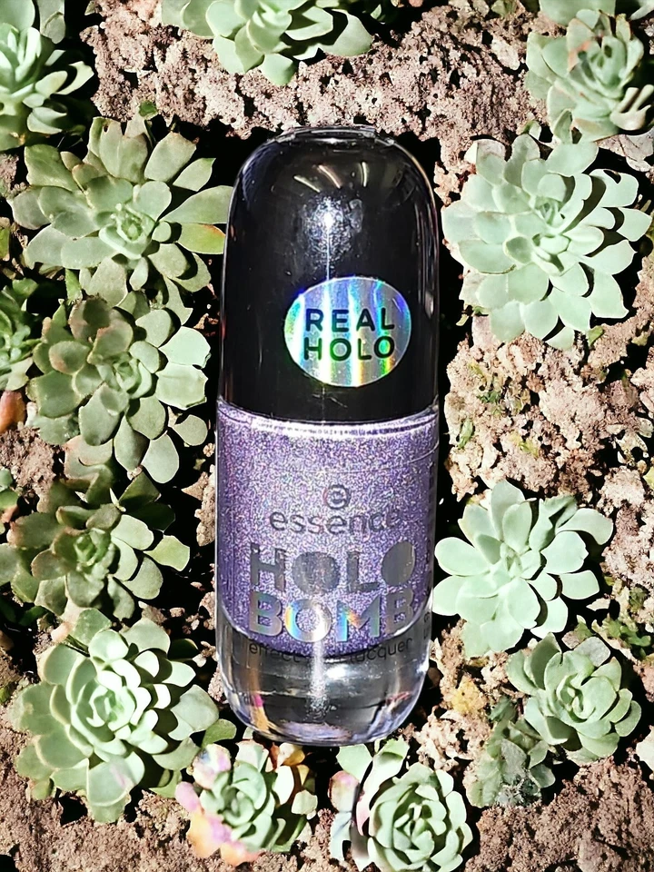 Essence HOLO BOMB Effekt Nagellack 01 Ridin Holo Glitter Silber Disco Fever 💞 - Bild 4 von 4