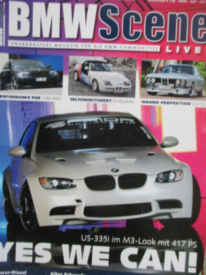 BMW Scene 2/2012 3.0CS, 118d E87, M3 E92, Z1 roadster,325i e30,525i E39,740E38