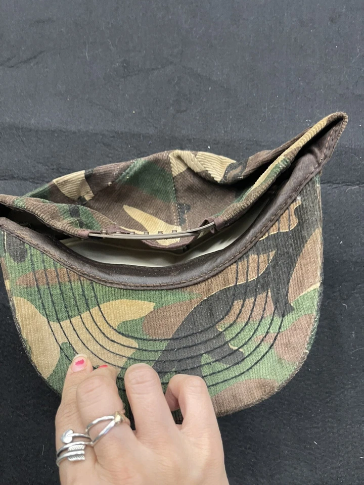 Vintage Old Milwaukee Beer, Floral Camo Trucker Hat, RARE! Corduroy H43 - Image 2 of 4