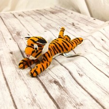 VTG 2001 Animal Alley Toys R Us Sable Tiger Plush Toy Stuffie Orange Black 4"