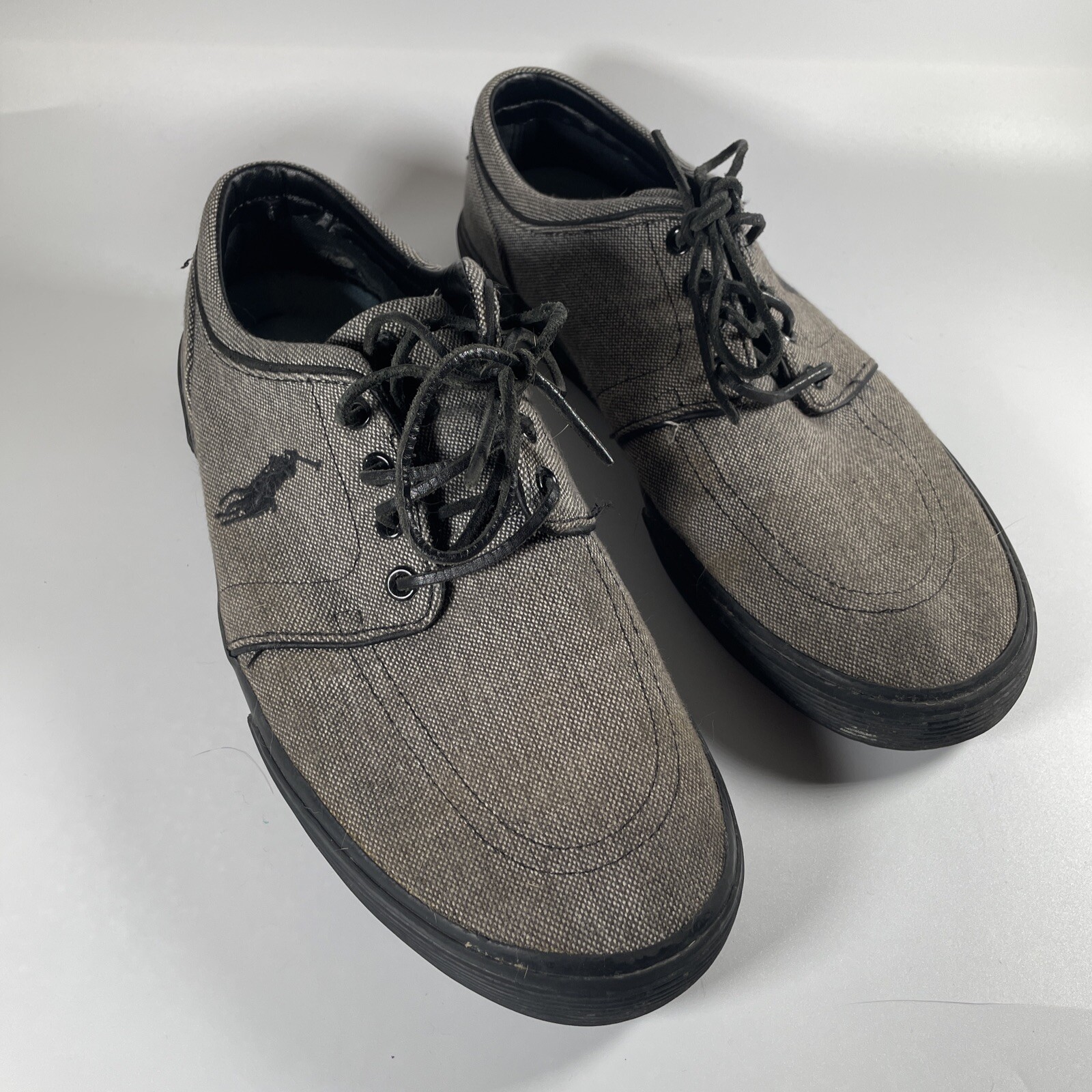 Polo Ralph Lauren Faxon scarpe da ginnastica basse da uomo 11D grigio pony casual