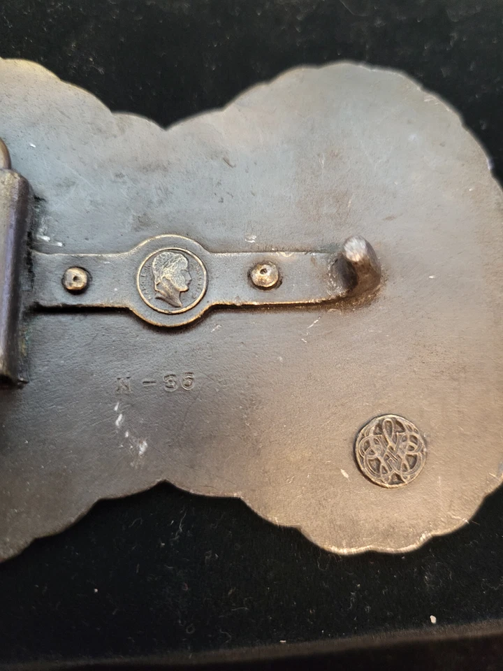 Vintage Brass Belt Buckle The James Boys - Image 3 of 3