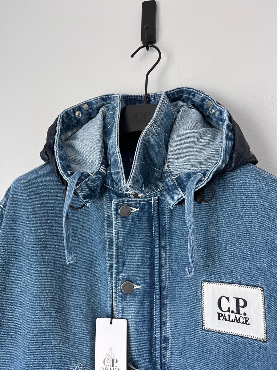 Palace C.P. Company フード付きデニムジャケット Palace x C.P. Company Denim 14 3/4Oz Goggle Jacket Denim
