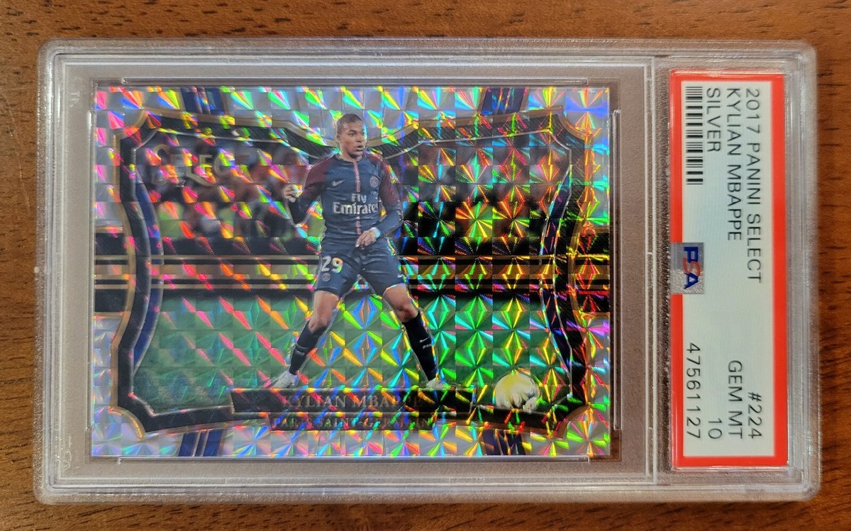 2017 Panini Select Kylian Mbappe Silver Prizm - ROOKIE - PSA 10 
