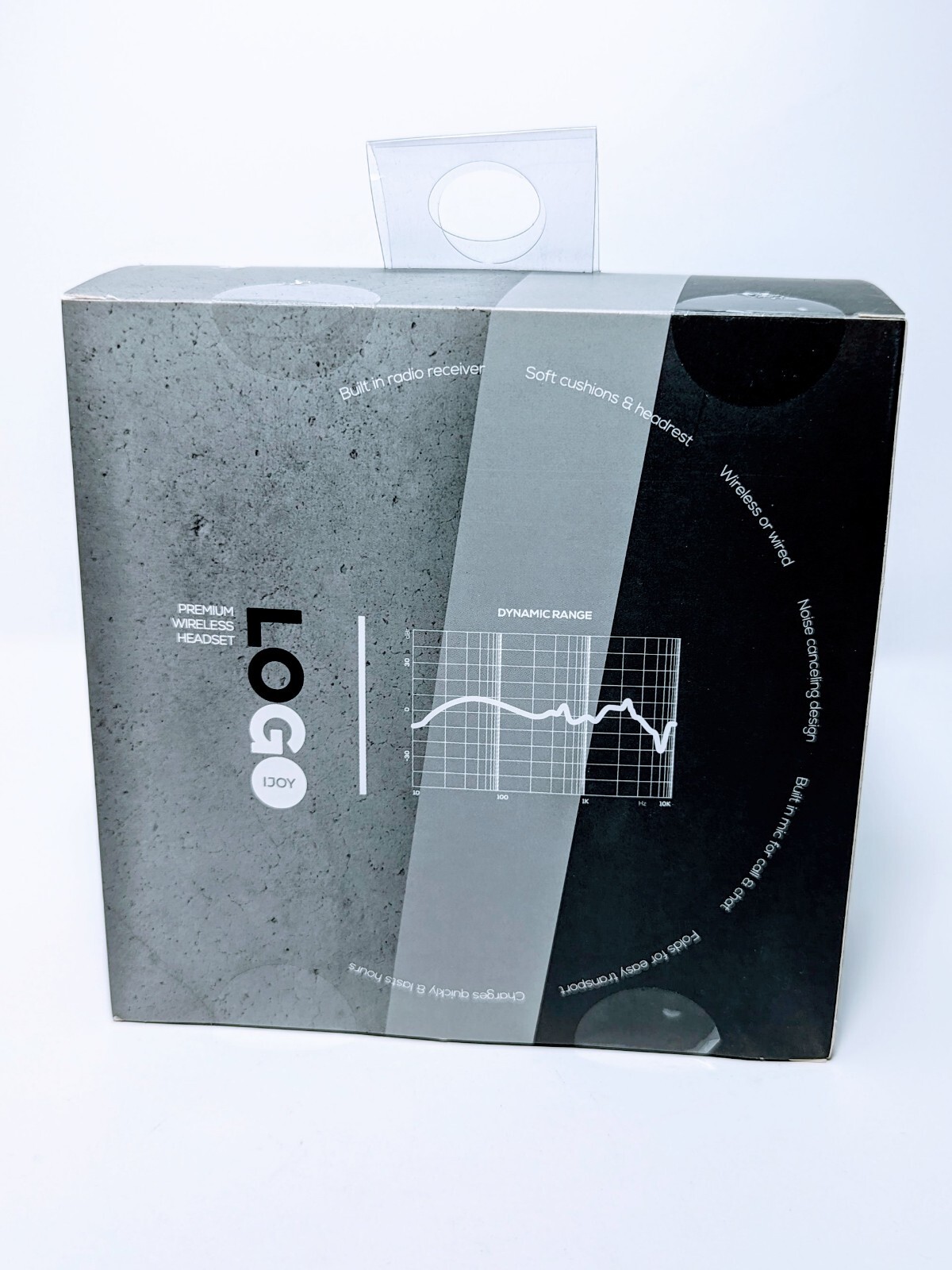 iJoy FBA_FGE-PRE-STL Over the Ear Wireless Headphones - Stealth