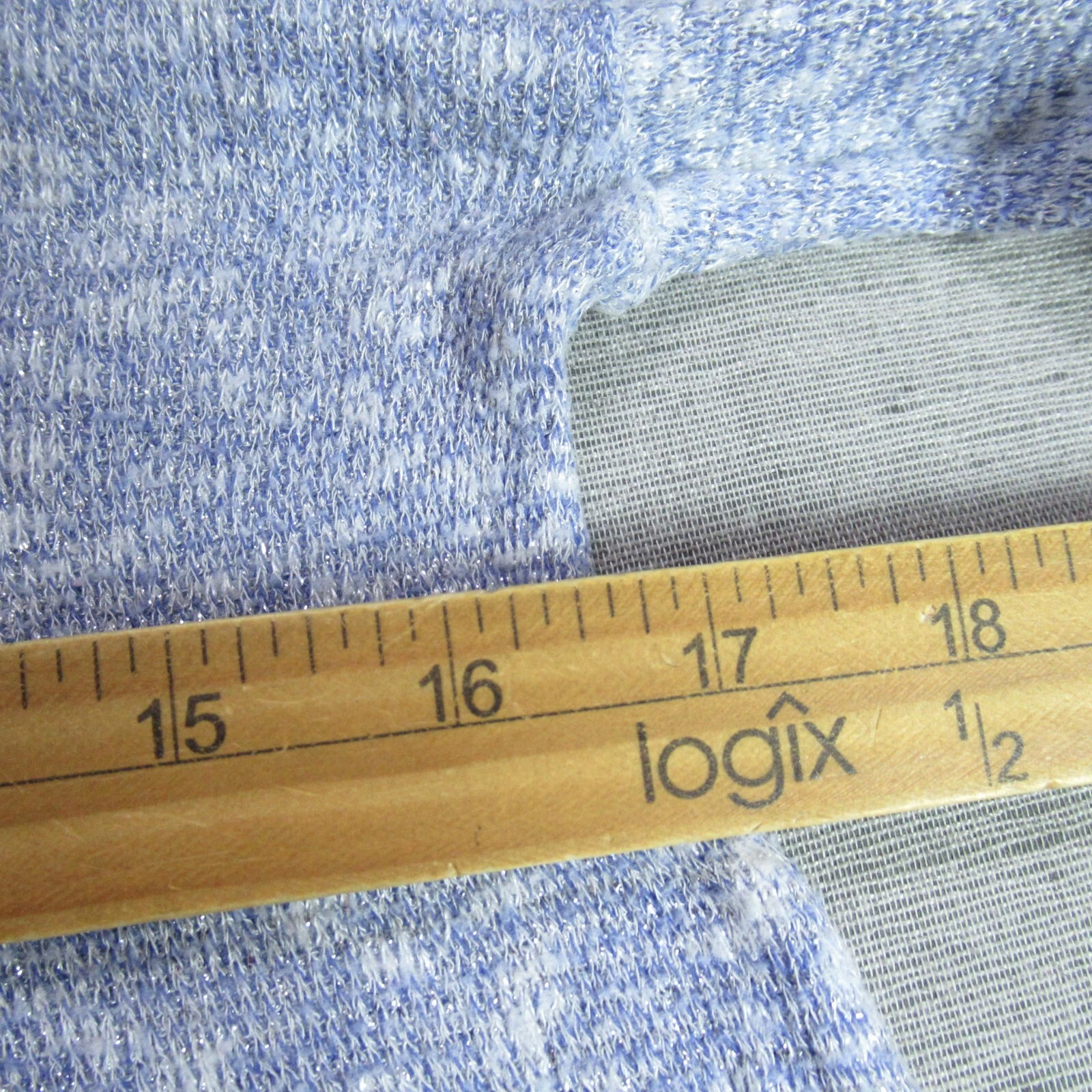 VETEMENTS Circo Felpa con Cappuccio Bambina Taglia Media 7 8 Blu Maglia Pullover Sottile Manica Lunga