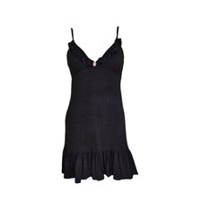 dark coquette babydoll mini dress
