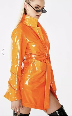 orange vinyl coat