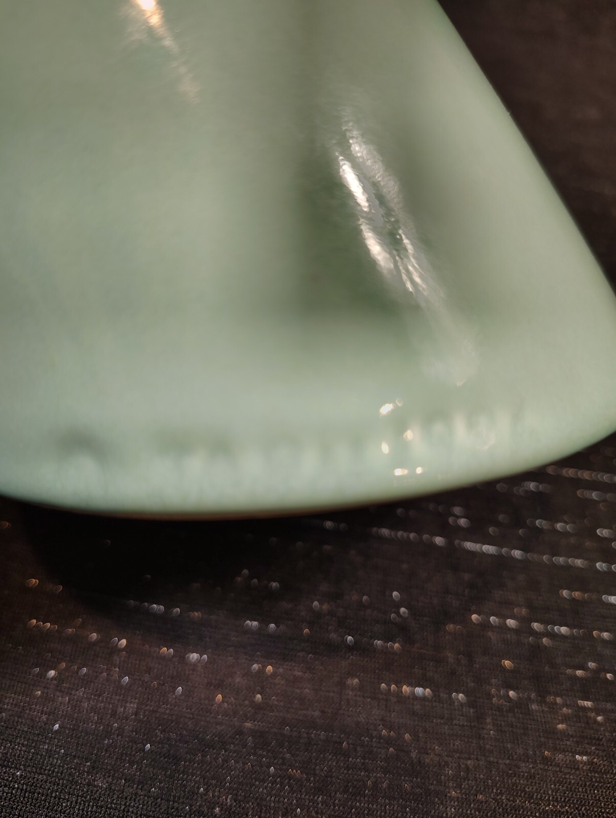 VTG, 1986, JARU, Leaning Cone/Obelisk Sculpture, Teal, Modern, Rare Art Pottery