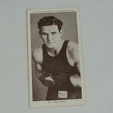 1938 Churchman's Cigarettes Boxing Personalities #11 AL DELANEY (D)