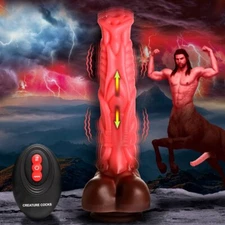 Deluxe Centaur Thrusting & Vibrating Silicone Dildo ---FREE SHIPPING!!!