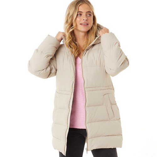 Brave Soul Womens Jacket Ladies Girls Padded Hooded Parka Winter Long Coat Size - Picture 5 of 9