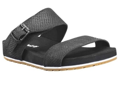 Timberland - Malibu Waves Slide Black Suede Sandalen Damen