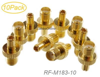 GOOBAY - Confezione 10 Adattatori F Per Cavi Diametro 8,2/8,4mm