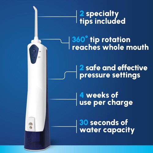 Waterpik Portable Water Flosser, Cordless, 2 Tips, ADA Approved - Picture 2 of 17