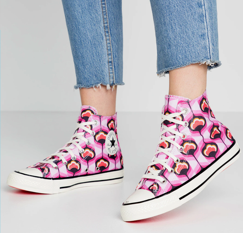 cherry converse high tops