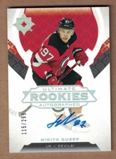 2019-20 ULTIMATE COLLECTION #180 NIKITA GUSEV AU #115/299 RC