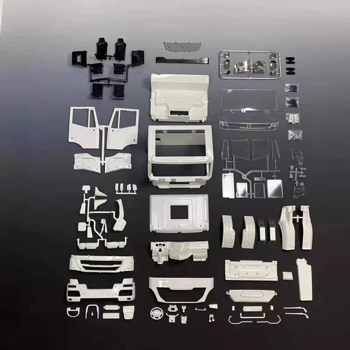 Car Shell Mud Head Tractor Engineering 1/14 For Tamiya Iveco RC Tipper Car Parts - Picture 7 of 28