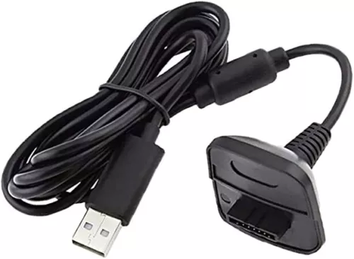 Câble De Recharge 2 En 1 Manette Sans Fil Noir Pour XBOX 360 HSB