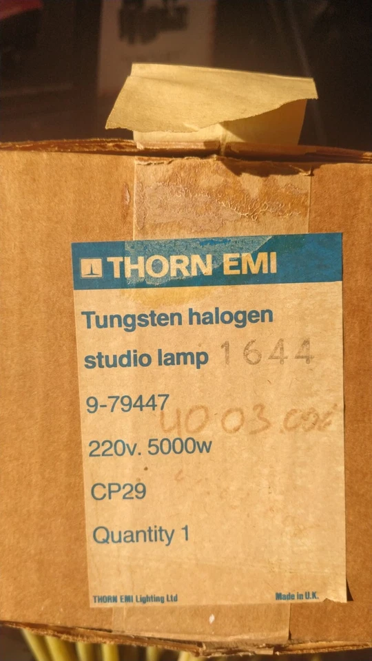 OSRAM / Thorn cp29 64805 5000W 230V G38 base 3200K Stage Studio Halogen Bulb - Image 3 of 3