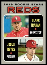 2019 Topps Heritage #36 2019 Rookie Stars (Trahan / Reyes) Cincinnati Reds RC