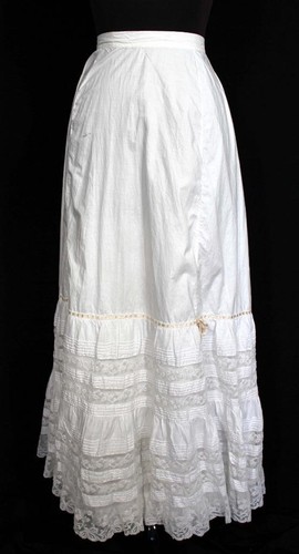 white cotton petticoats