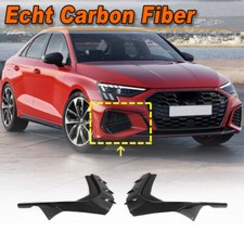 Carbon Frontsplitter Canards Flaps Passend für Audi 8Y A3 S3 RS3 Sline 2021-2024