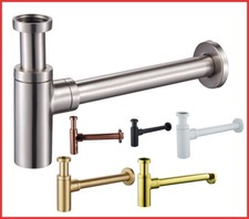 sifone per lavabo a bottiglia lavandino scarico acqua bagno in ottone da 1 1/4