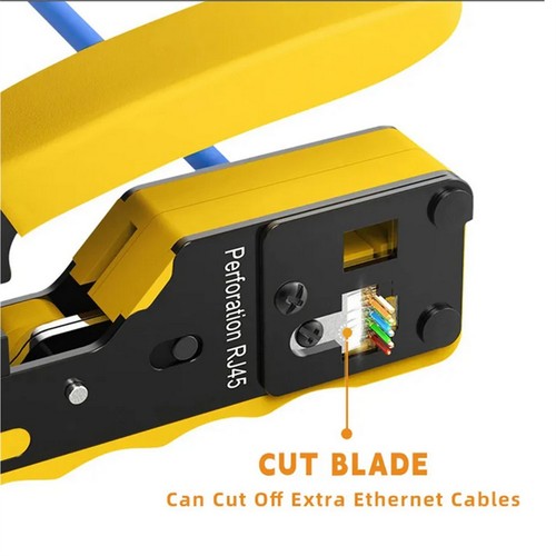 RJ45 Crimper RJ45 Crimping Tool Kit For 8P Cat6 Cat5 Cat7 Network Tools Set - Picture 9 of 16