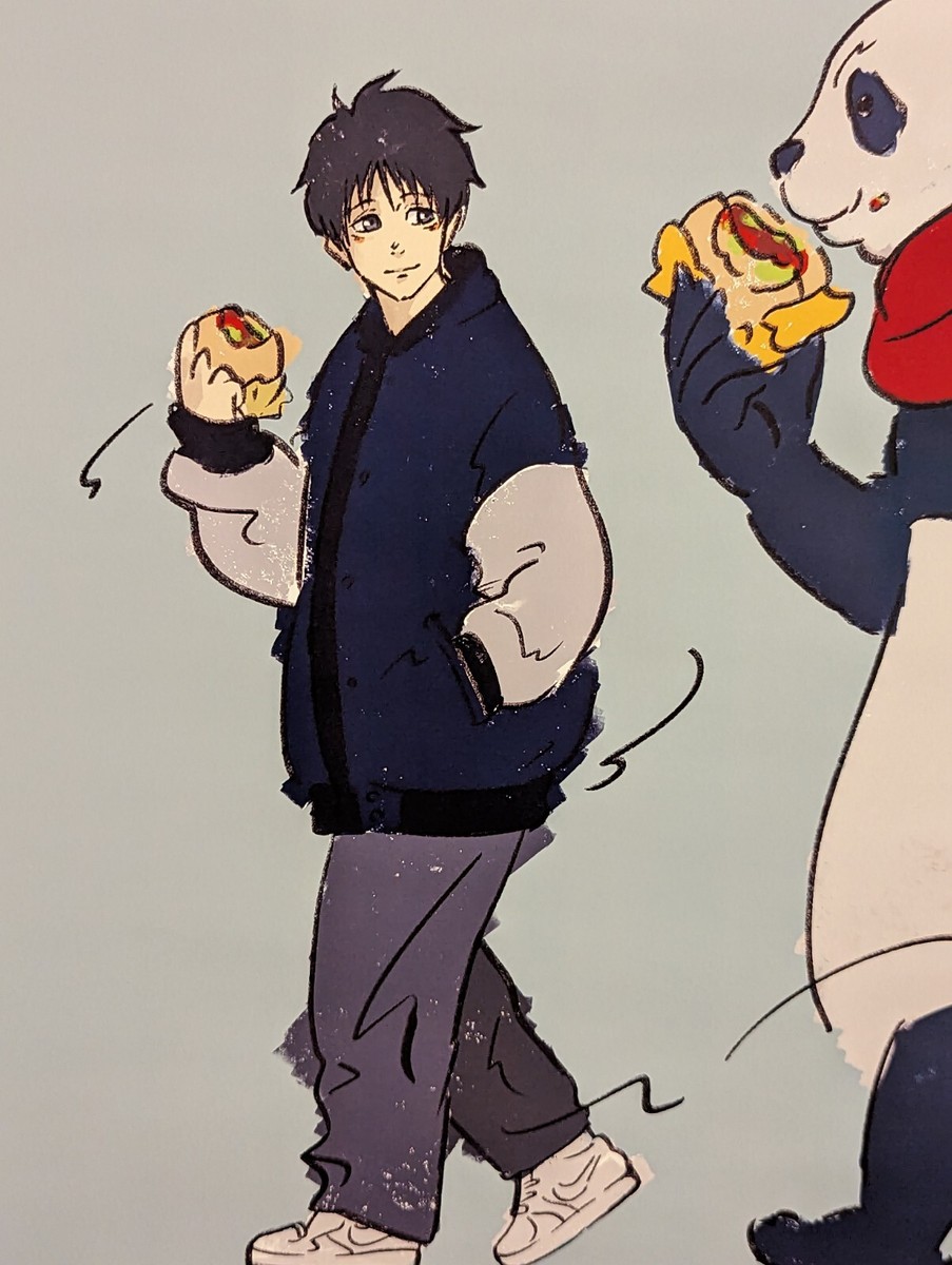 NEW Yuta Okkotsu Panda B2 size Poster Jujutsu Kaisen Exhibition