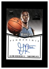2014-15 Panini Paramount Penmanship Glenn Robinson III RC Rookie AUTO 30/99
