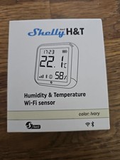 Shelly H&T Gen 3 Matte Black Wi-Fi & Bluetooth Temperature & Humidity Sensor